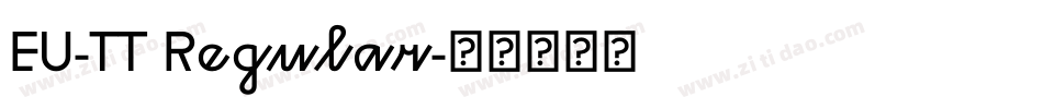 EU-TT Regular字体转换